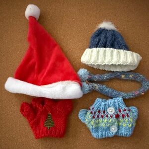 Labubu outfits- 2 sweater and beanie sets